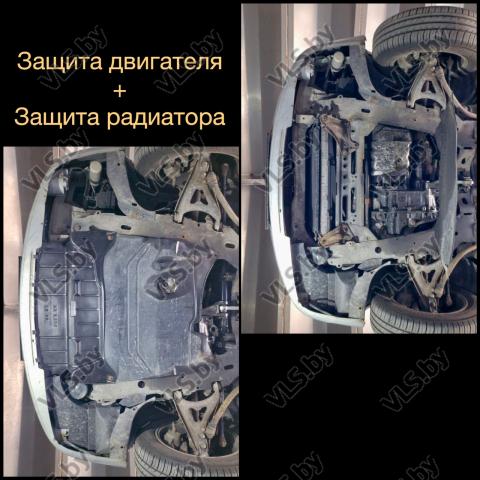 защита бампера радиатора рено сценик